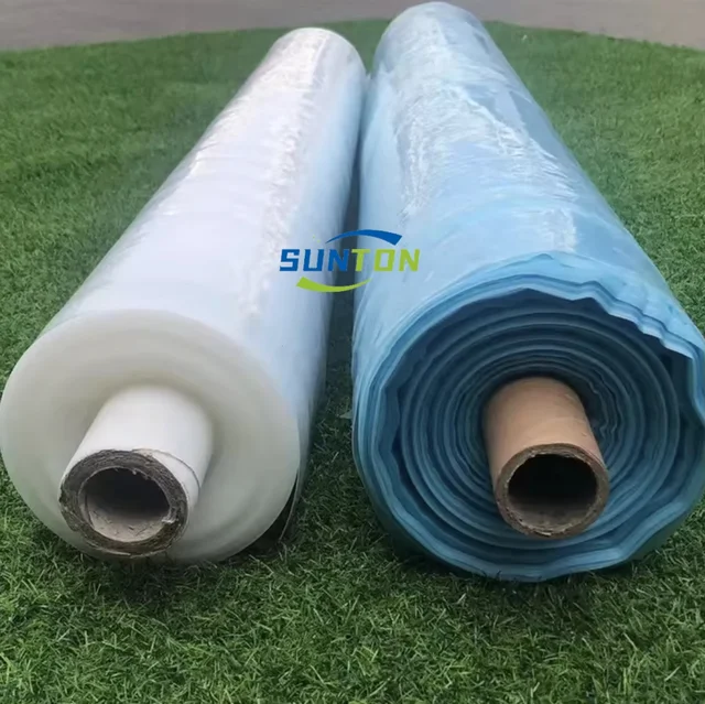 Heavy-Duty 20'x200' Biodegradable Transparent Poly Plastic Film Roll 6Mil Construction Polylactic Acid Soft Hardness PE Material