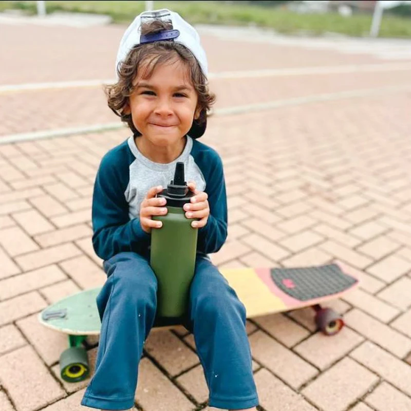 Можно мыть в посудомоечной машине 20oz 32 унций колба из нержавеющей стали с двойными стенками вакуумной изоляцией Спортивная бутылка для воды