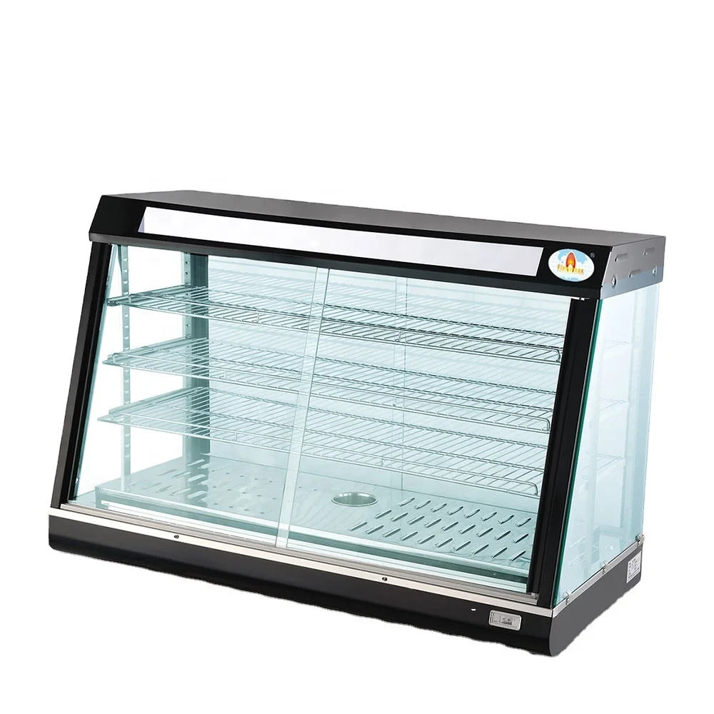 Basic Customization Food Warmer Showcase/Curved Glass Warming Displayer  /Stainless Steel Warmer Hw-838-3 - China Catering Equipment, Kitchen  Equipment