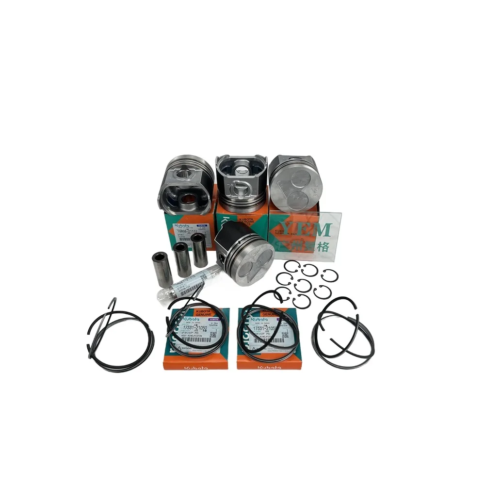 Mahlae Piston High Quality Piston Kit D1402 D1403 D1462 D1463 Genuine Parts for Kubota