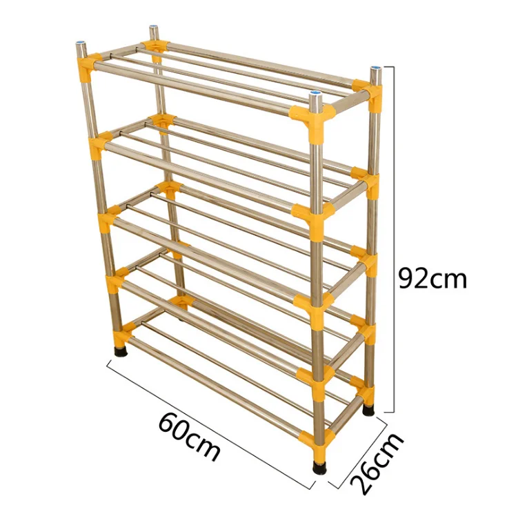 Многофункциональная комбинированная стойка для обуви из нержавеющей стали оптом