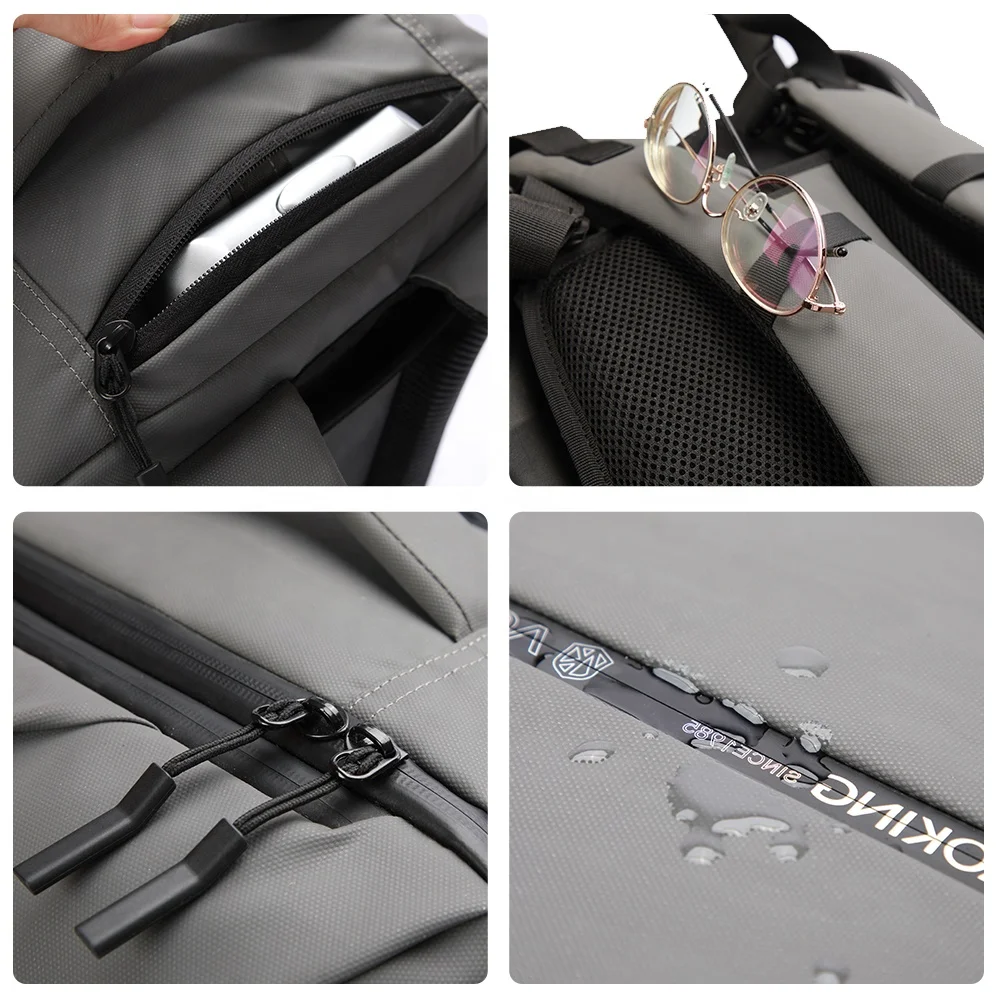 Wholesale Custom logo 50L Large Capacity BagFashion Travel Trolley Backpack Bag Wheeled Laptop Trolley Backpack with Wheels