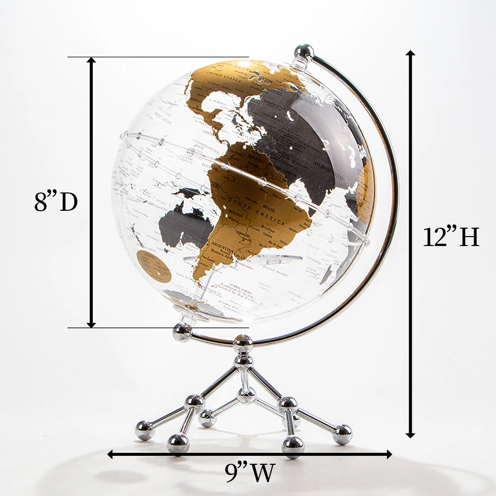 Wellfun Globe Earth Decor - Stylish Home Office Accessory