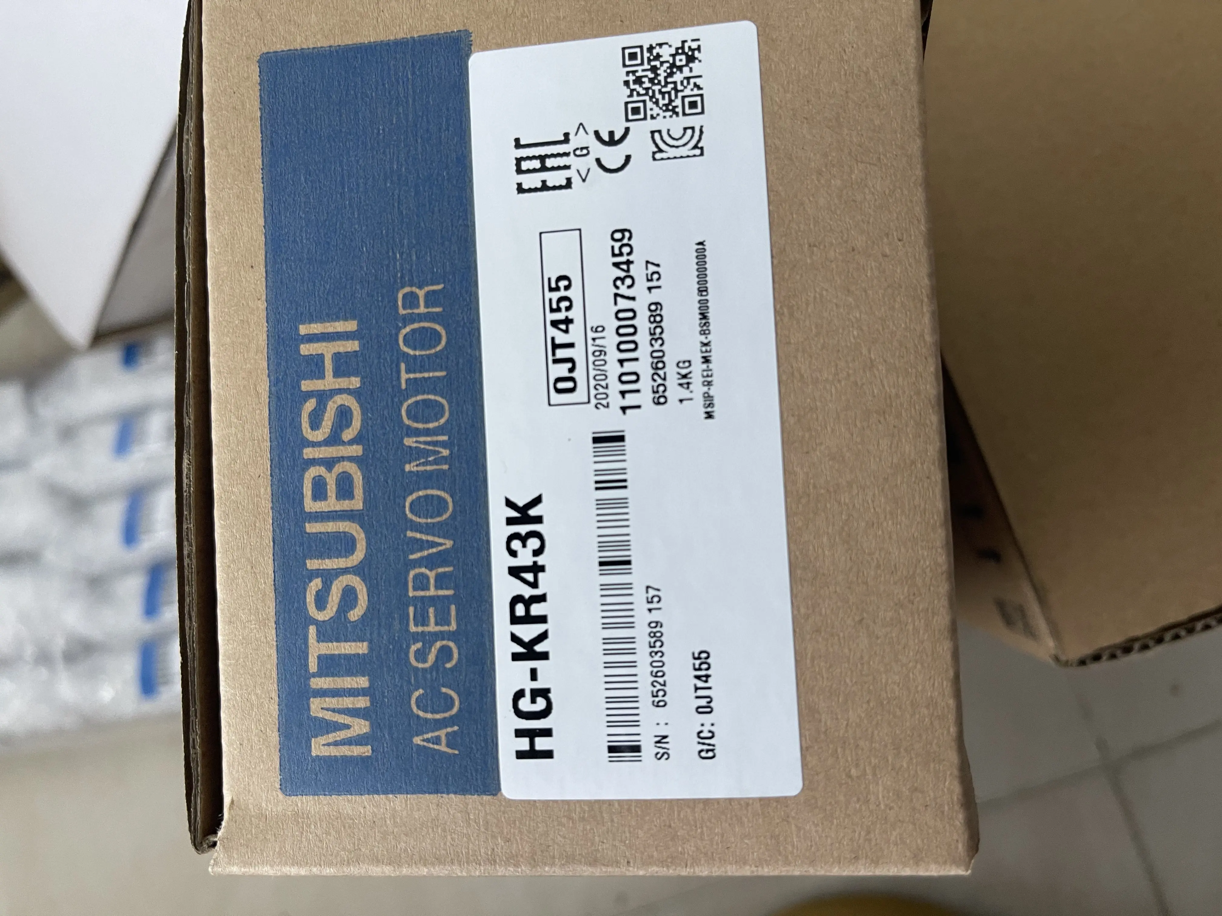 Mitsubishi AC Servo Motor HG-KR43K Mitsubishi AC Servo Motor HG-KR43K