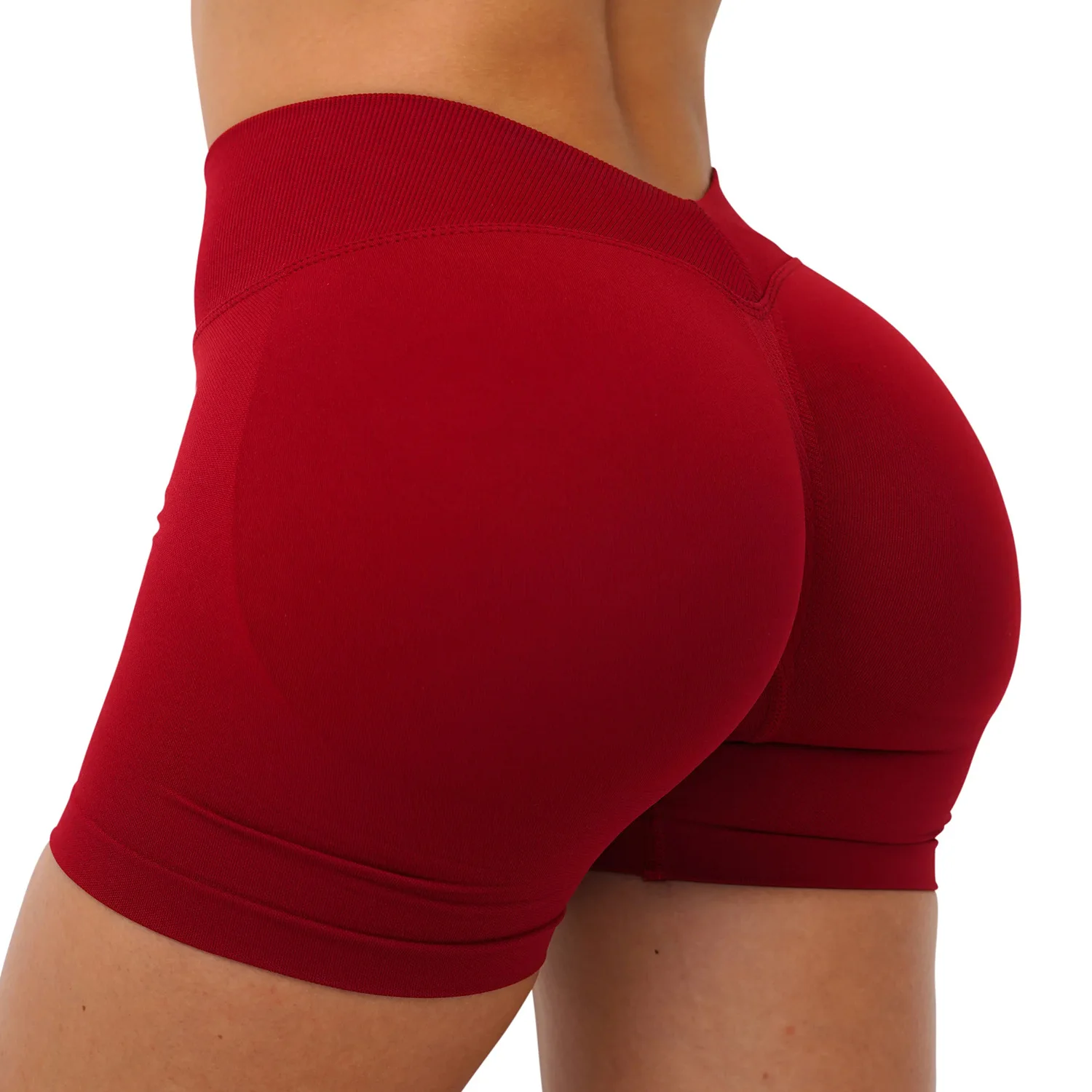 V-Waist Fitness Shorts Tight-Fitting High-Elastic Breathable Waterproof Quick Dry Three- preview