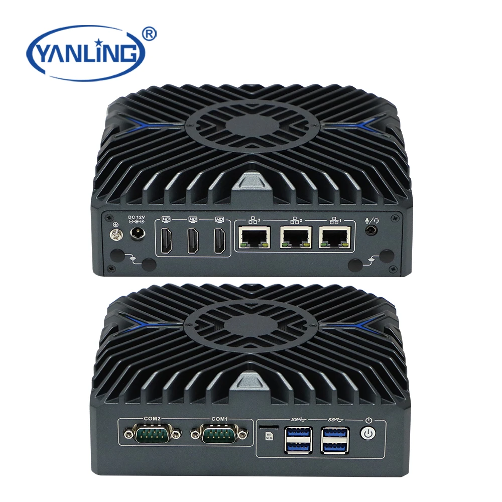 新型NUC PC N3322 Linuxファンレス産業用AIコンピュータミニPC Intel