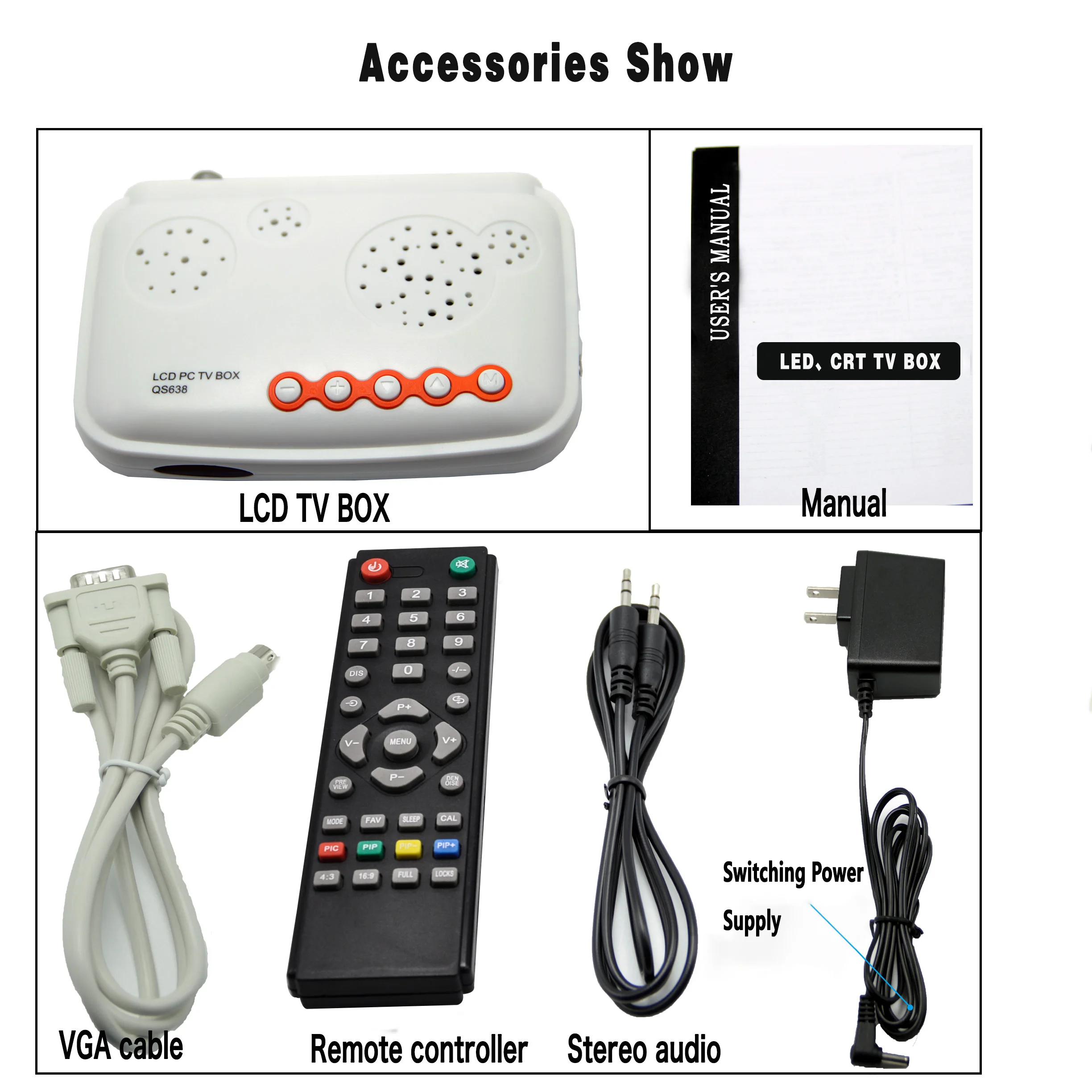 Upgrade Cheap External Analog  Tuner Box Tv Box