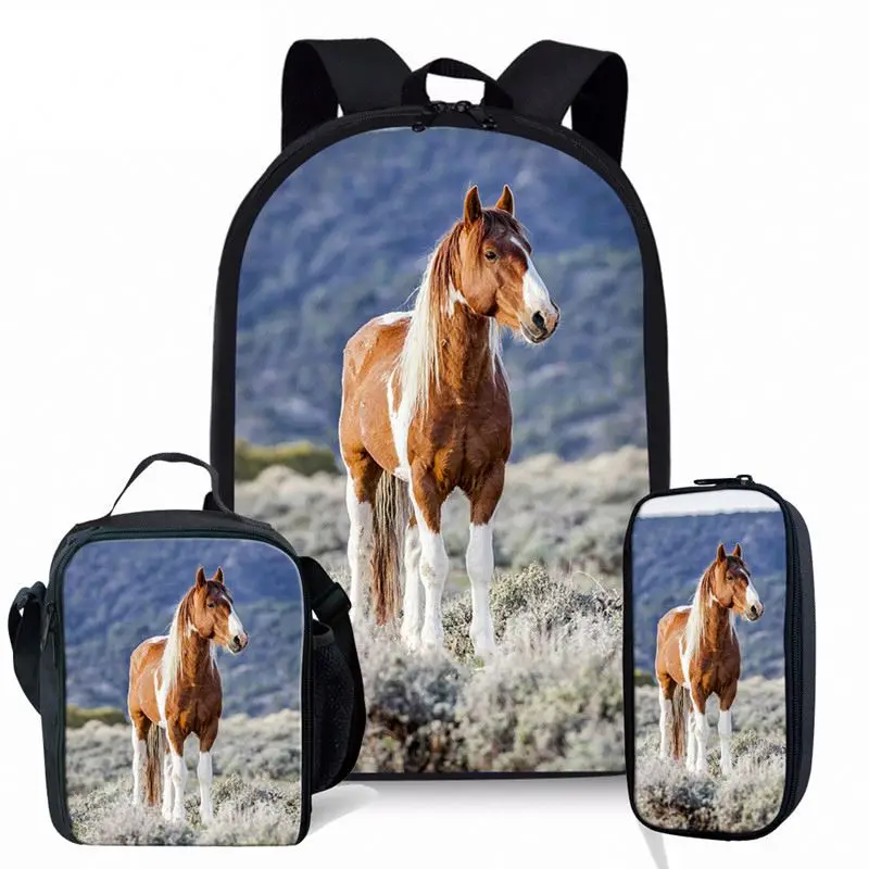 backpack with horses design