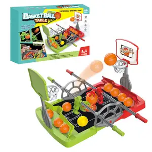 EPT Hot Selling Desktop Basketball Gaming Shot 2 Players Tabletop Soccer Game Hand-cranked Basketball Board Games for Kids