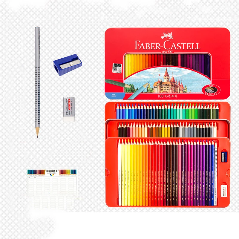 72 цвета водорастворимые цветные свинцовые карандаши Pixarra Pro Studio steraser точилка Набор цветных карандашей для рисования
