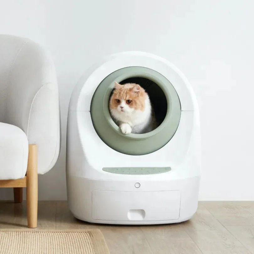 round automatic cat litter box