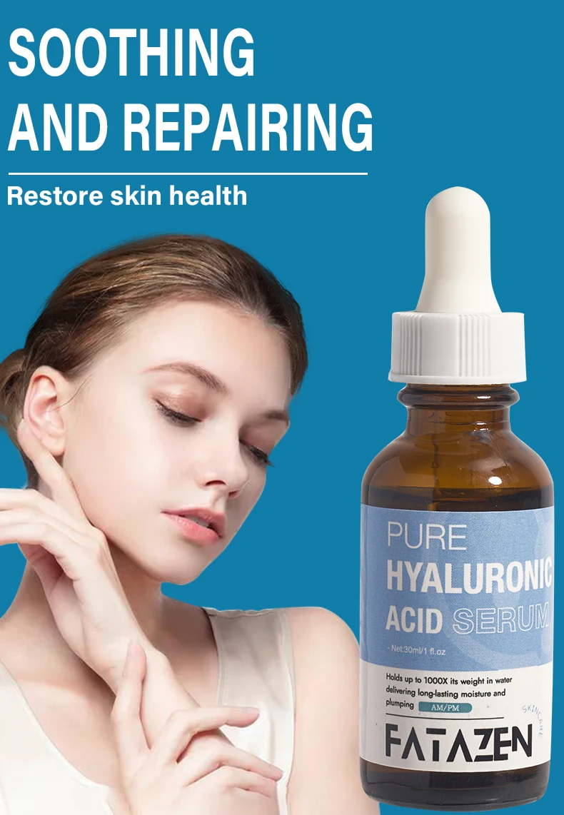 Fatazen Beauty Products Pure Hyaluronic Acid Serum Skin Care Soothing