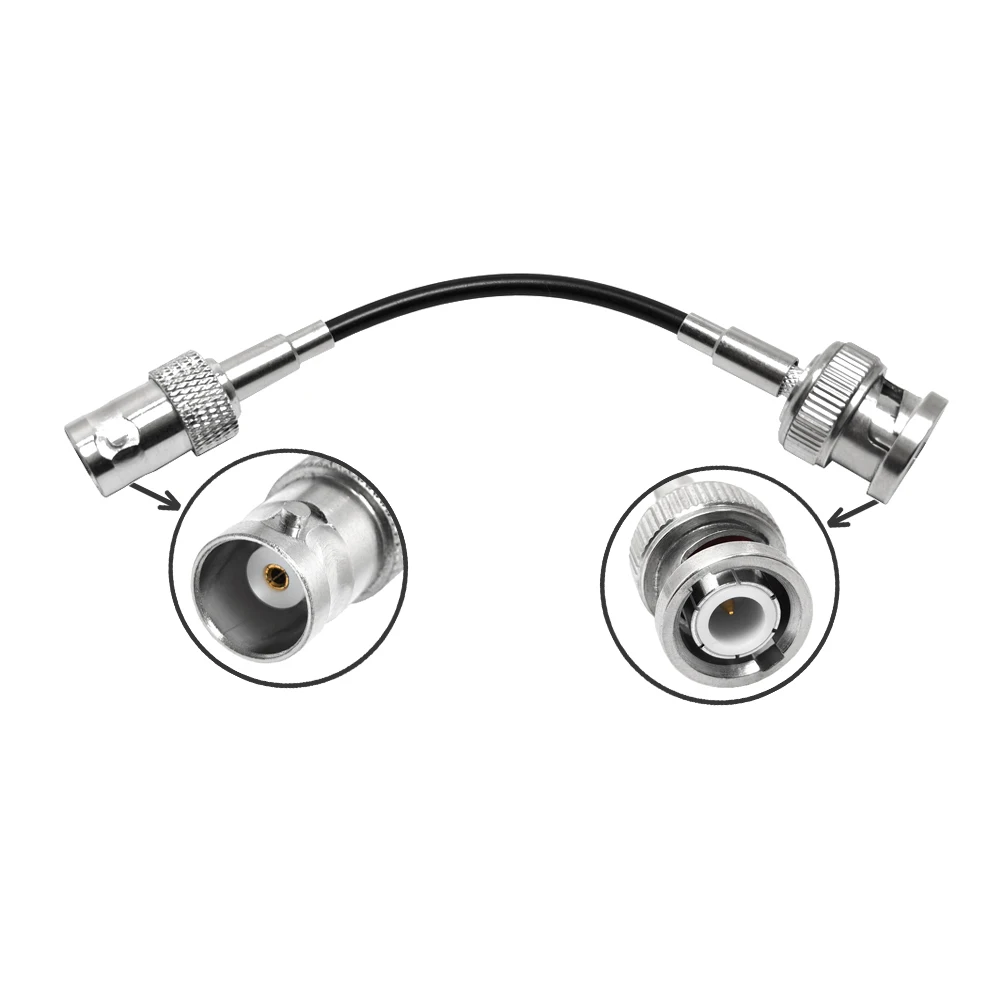 Rg174 Coaxial Cable Assembly With BNC Male Plug to BNC Female Jack  Rf Connector Length 10cm