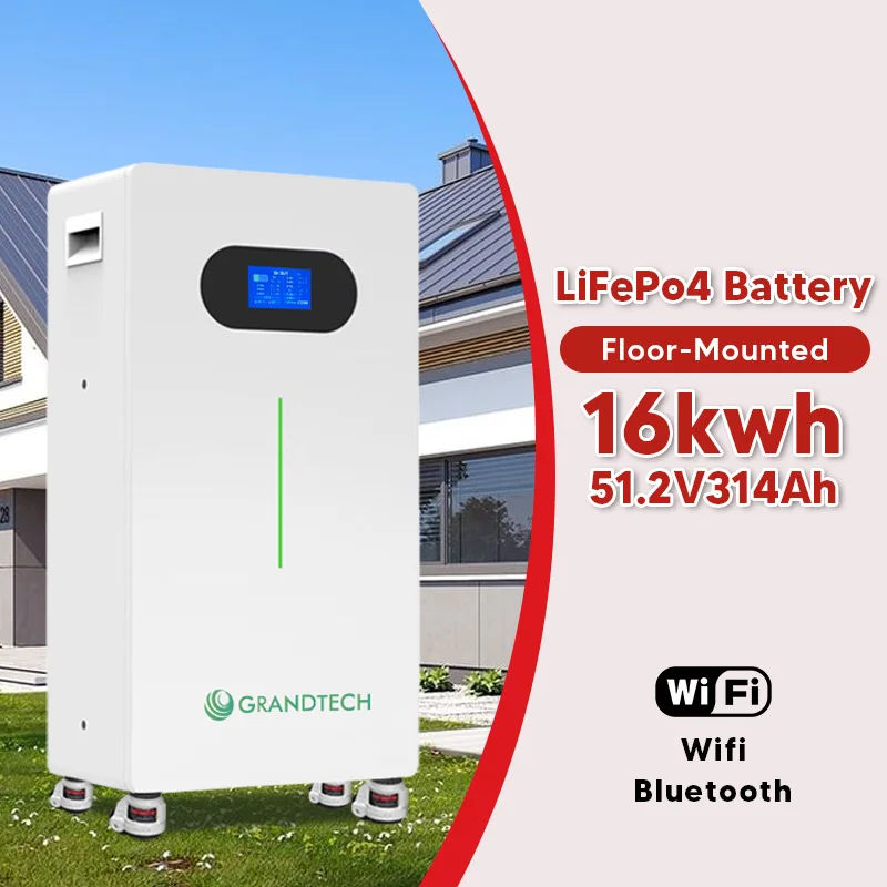 Залиха САД 5Kwh LiFePO4 Батерија 48V 51.2V 314Ah Сончева Литиум Батерија 15Kwh 16KWH Батерии Powerwall Систем за Домашно Складирање на Енергија