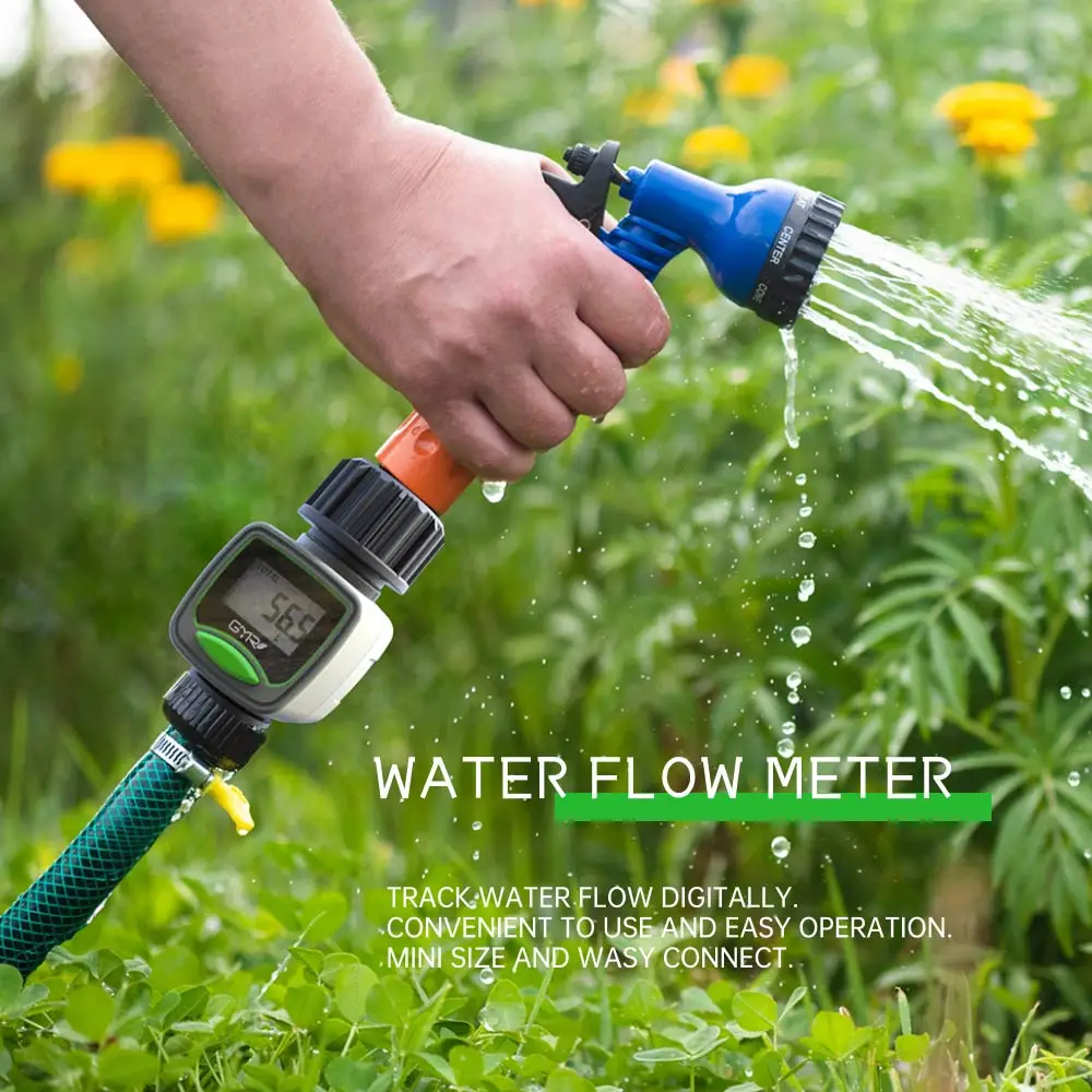 Oem Supported Customizable Home Garden Flow Meter Accurate Hose End