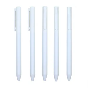 Press Gel Pen High Quality New Popular Customized Logo Imprint White Gel Pen for Office Supply