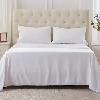Solid Color 7 Star Bed Linen King Size Duvet Cover Beddings Bed Sheet 100% Cotton Sets