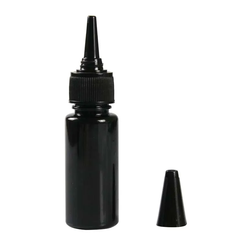 10ml 20ml 30ml 50ml 100ml Round Shoulder Small Black Empty Plastic Bottle Ink Glue PET Bottle
