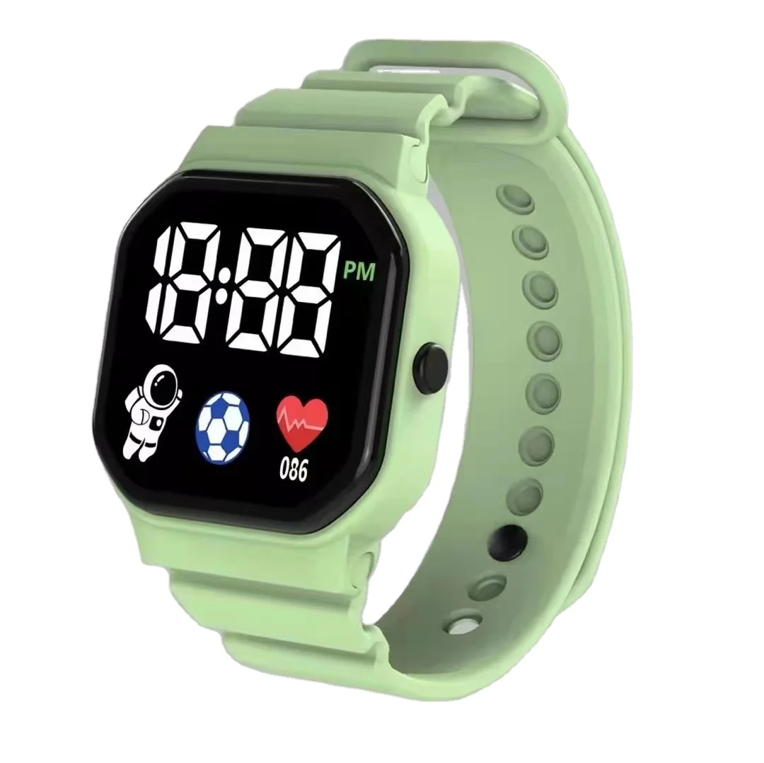 Kids Watch Cute Pattern Children Digital Electronic Wristwatch Sports LED  Watches for Boys Girls Montre Enfant