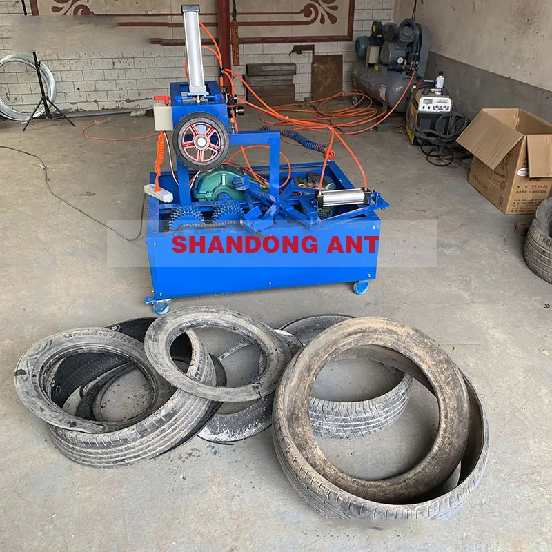 Good Performance Tyres Rubber Cutter Tire Strip Cutting Recycling