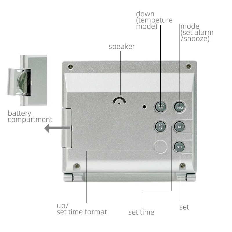Manufacturer Desk Display Timer Lcd Dementia Calendar Small Day Retro Alarm Digital Flip Clock