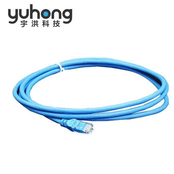 YUHONG lszh armored 8 strands yellow 1m 2m 20cm 3m 3mtr 30 meter 23 28awg sftp rj45 utp cat 7 cat6 cat6a green patch cord black