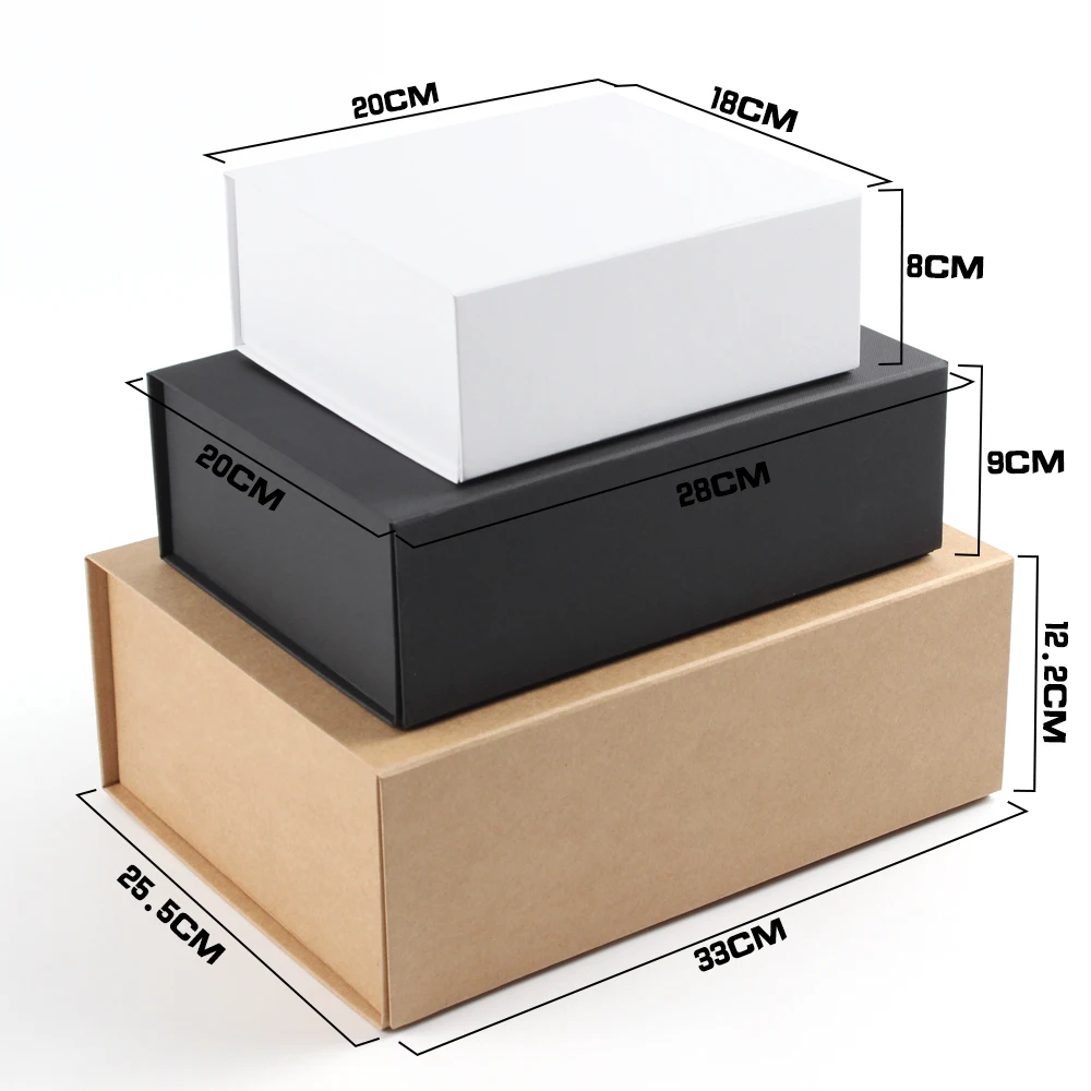 Ready to Ship Folding Packaging Gift Box Magnetic Flat Boxes