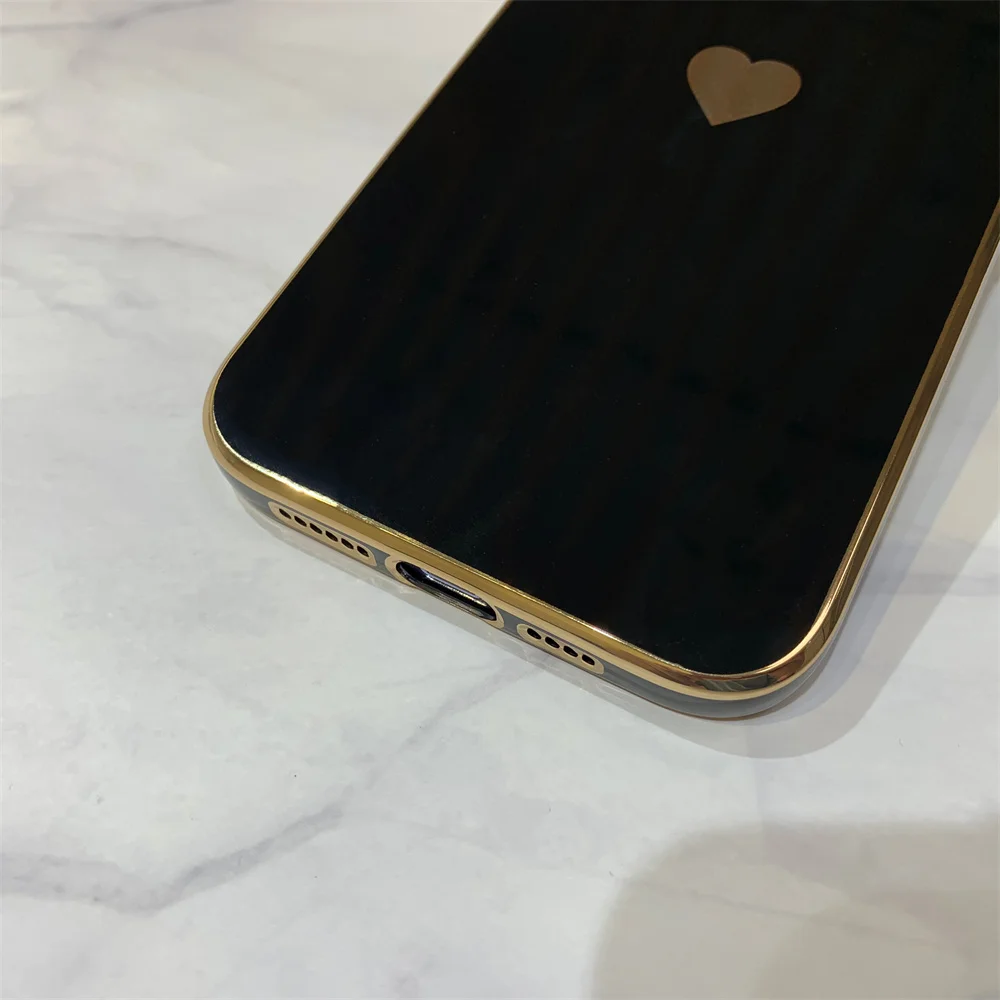 New Pattern case Straight Edge Full love Shape Girl Woman Stylish Mobile Phone Cover for iphone 13 Pro Max 12 11 case
