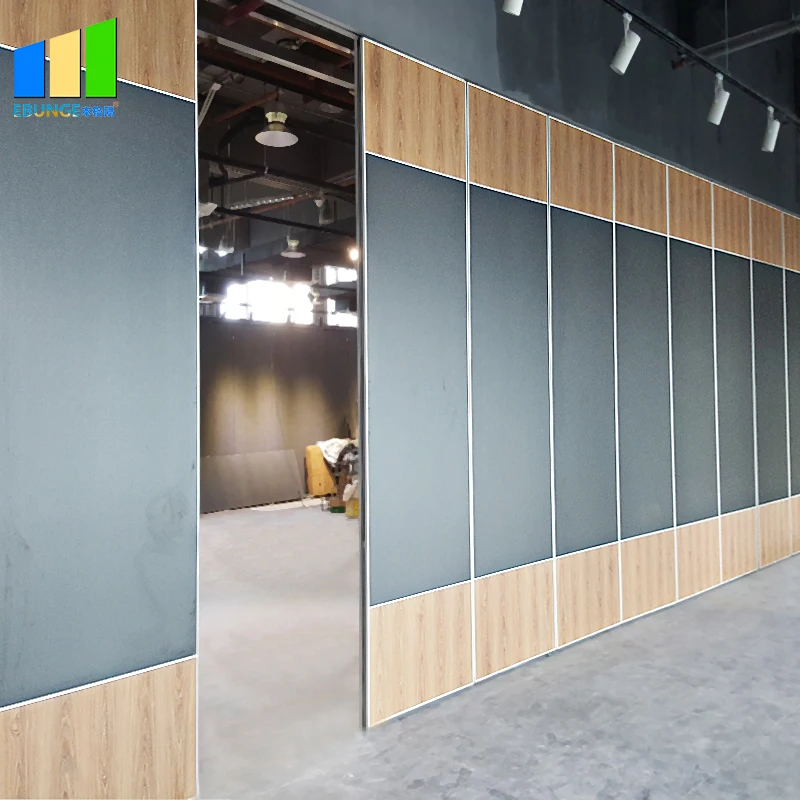 Philippines Acoustic Internal Sliding Folding Automatic Mobile Folding Wooden Doors Wall Hanging Partition With Soundproof