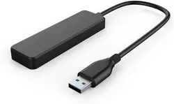 Черный 4-портовый USB 3 0 концентратор разветвитель расширитель для Xbox ноутбука флэш-накопителя HDD консоли принтера камеры клавиатуры