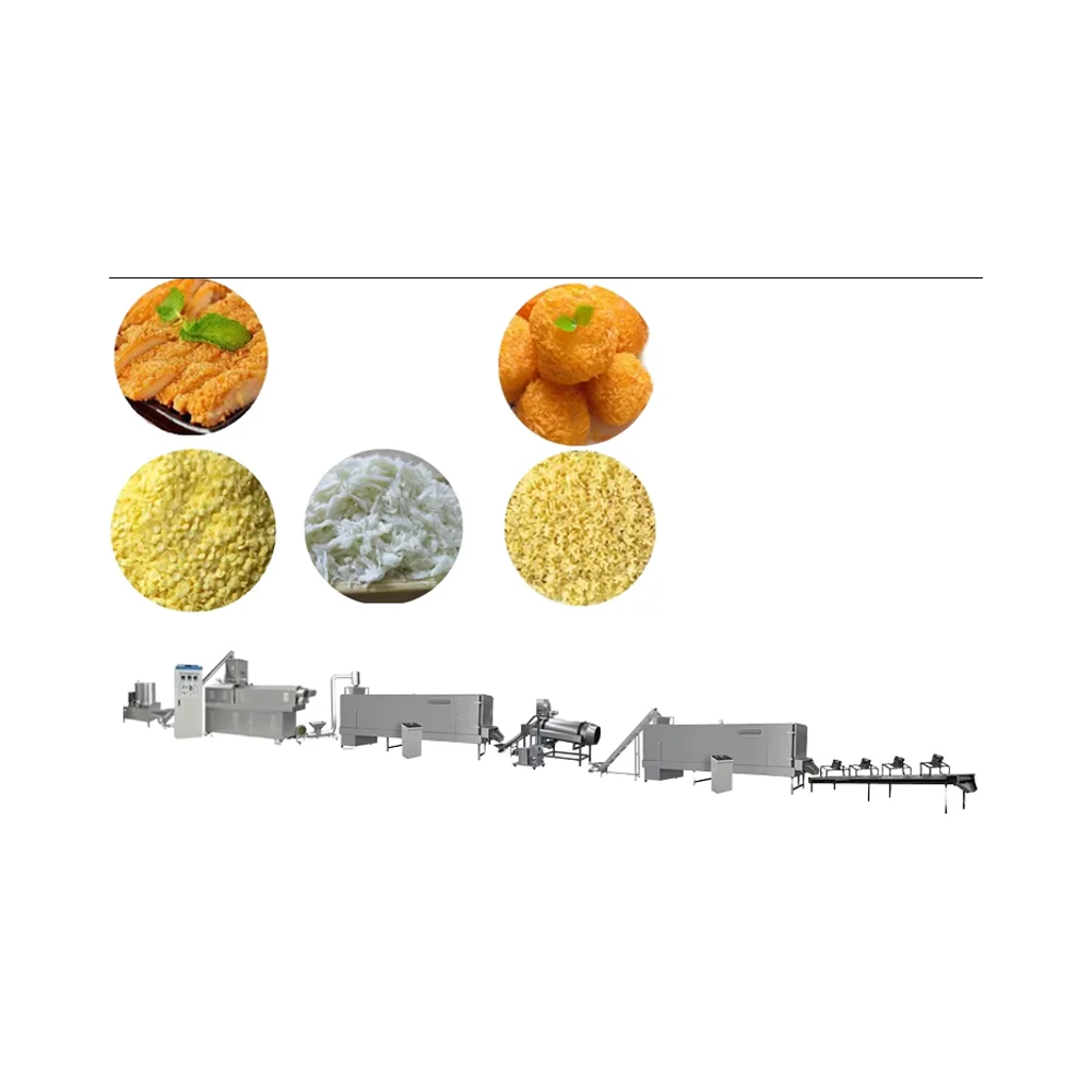 High Quality Automatic Bread Crumb Extruder Electric/Gas Breadcrumbs Making Machine Food Processing Include Gear Gearbox PLC