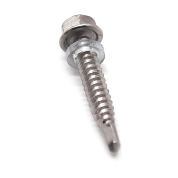 OEM High Quality Customized Stainless Steel 304 316 Hexagonal Flange Fasteners Zinc Plated Self-Tapping Screws