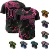 Black Dark Green Pink