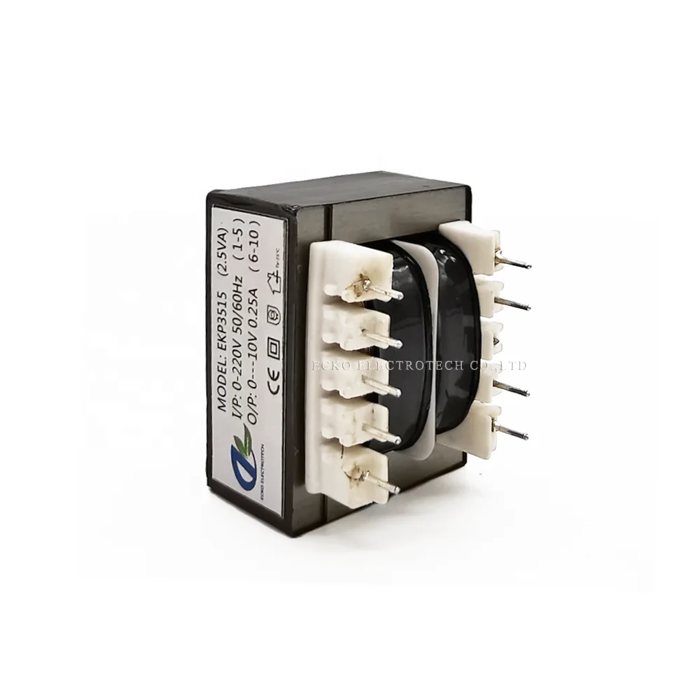 Customized EI-41 Pin Encapsulated PCB Transformer 4 Pin Power Transformer for 240v Input & 24v/36v/380v Output 50Hz Frequency