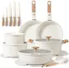 20pcs cookware set - cream white