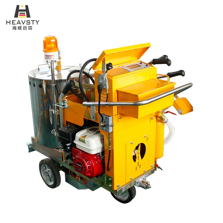HW Self-Propelled Convex Line Road Marking Paint Machine Thermoplastic  Vibration for City Roads