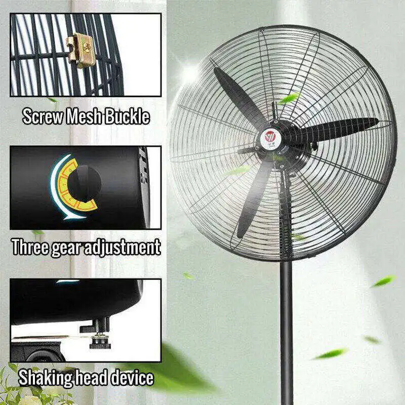 Industrial Wall Mounted Fan, 650mm, FB-65, Aluminum - detail 4