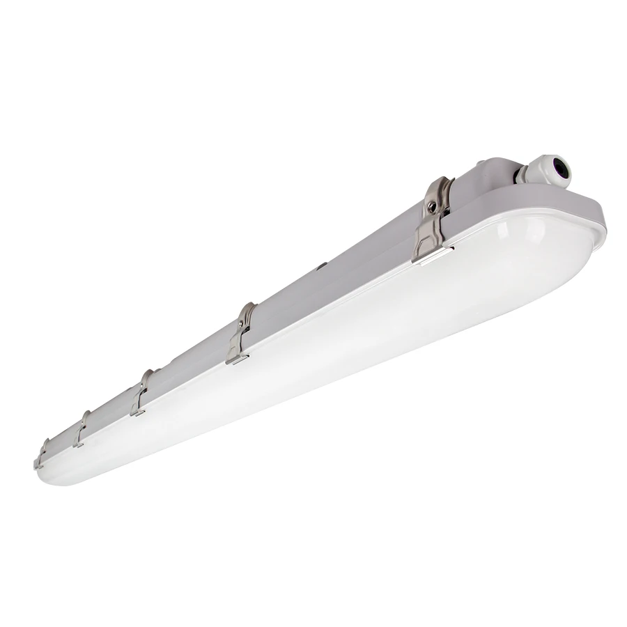 Vapor-tight Linear LED Garage Tube Light Vapor Tight Waterproof Fixture Dimmable IP66 LED Tri-proof Light