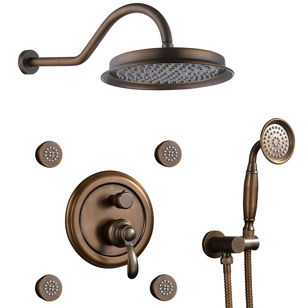 バスルームサーモスタチック蛇口クロムレインシャワーバス蛇口浴槽シャワーミキサータップバスルームシャワー蛇口シャワーセットビューティー  バスルームベイスンミキサータップバスシャワーミキサータップクロムバスタブハンドシャワータップセットバスルーム4ホールタブ ...