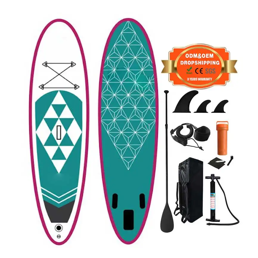 High quality oem 10.6ft sup paddle board surf boards CE inflatable paddle board paddleboarding sub supboard standup surfboard