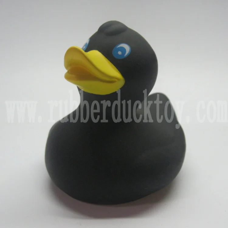 7 см мини рекламная черная резиновая утка с принтом логотипа дешевая игрушка для ванны плавающая