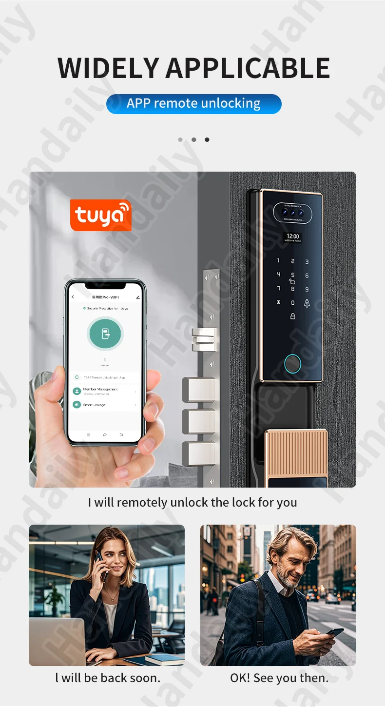 fechadura digital security lock 3d face recgonistion palm vein tuya wifi smart door lock with intercom camera and fingerprint v80-5