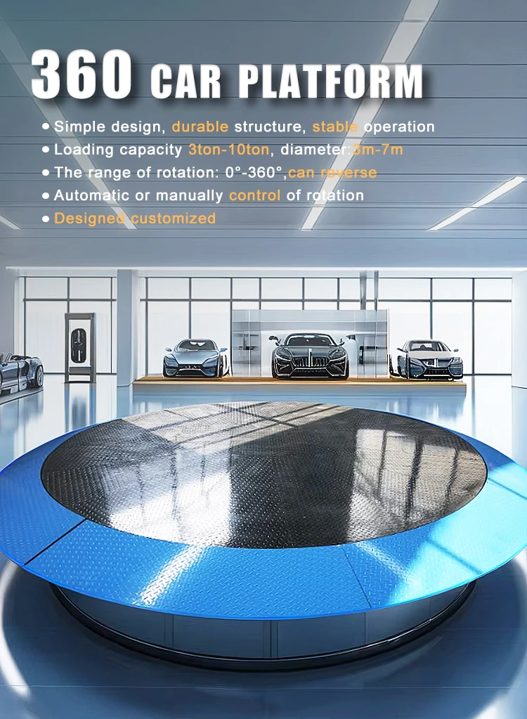 Movable Car Rotating Platform Electric Removable Multiple Times Car ...
