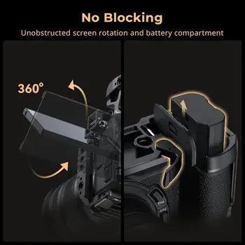 SmallRig Z6 III Camera Cage Kit for Nikon Z6 III, with Top Handle and Cable Clamp, Aluminum Alloy Camera Full Cage Kit - 4520 detail image