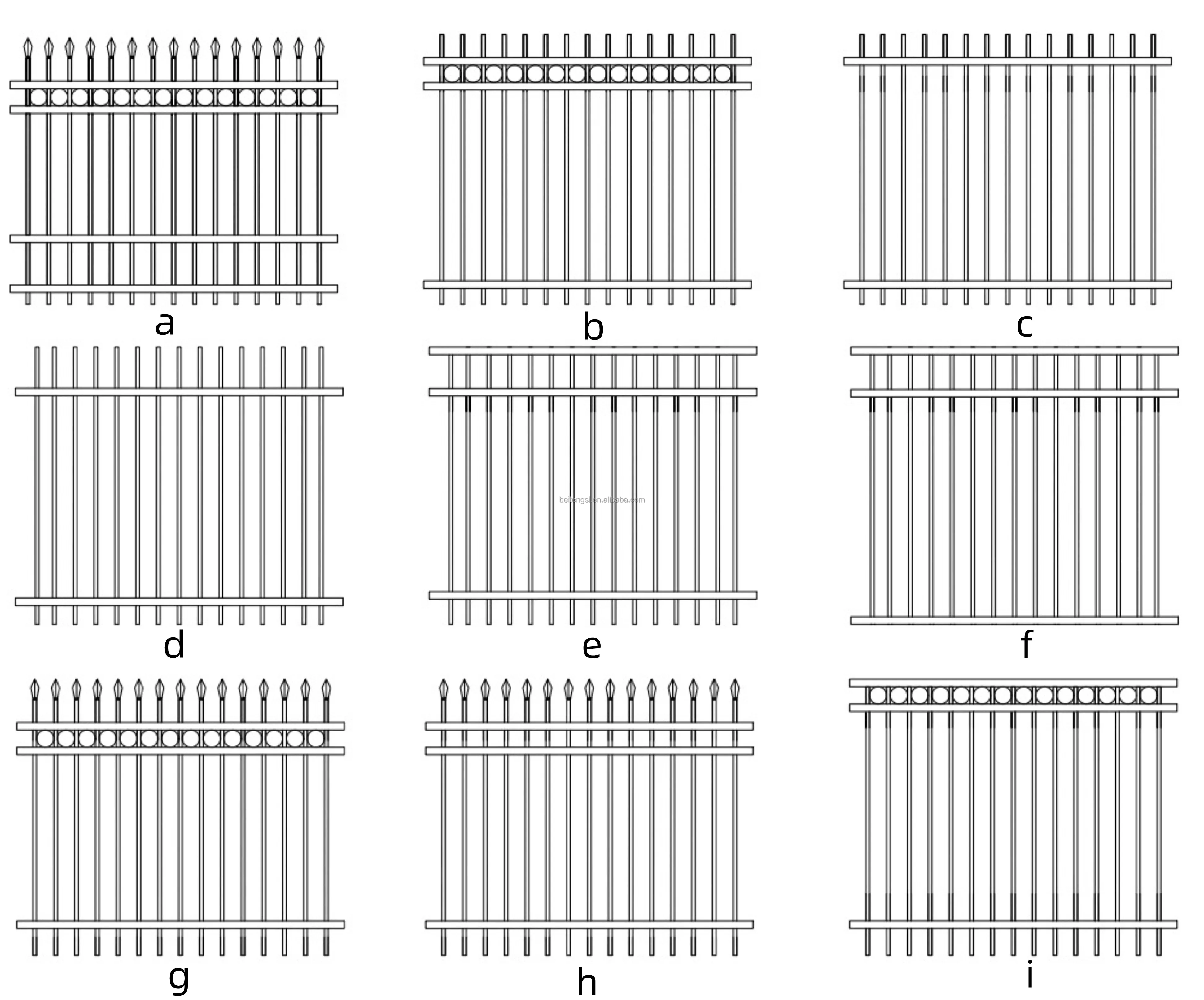 Cheapest Heavy Duty Aluminum Horizontal Fencing Screen Metal Garden
