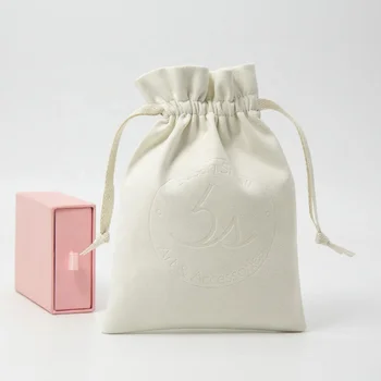 Reusable Custom Logo Microfiber Drawstring Pouch Soft Microfiber Gift Cosmetic Packaging Bag
