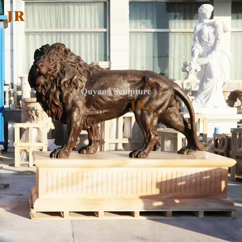 Large Size Walking Bronze Lion Statue For Gate Entrance Buy Bronze