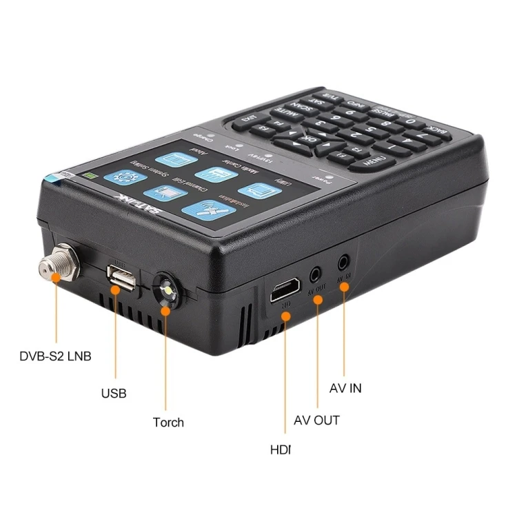 New SATLINK WS6916 Digital Satellite Signal Finder Meter 3.5 Inch TFT LCD Screen Satellite TV Receivers