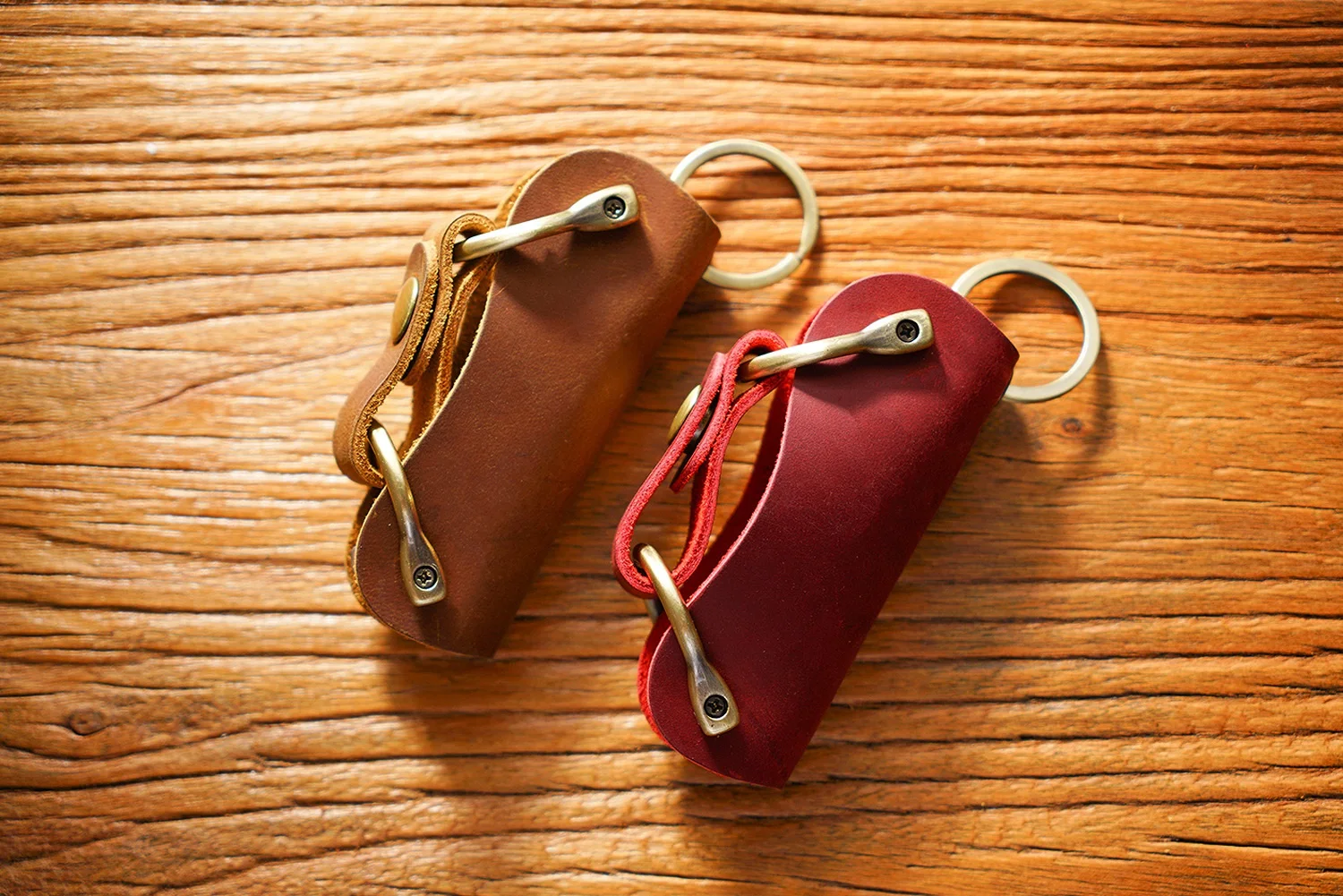 Echtlederen sleuteletui met sleutelorganizer sleutelhanger_voghion.com
