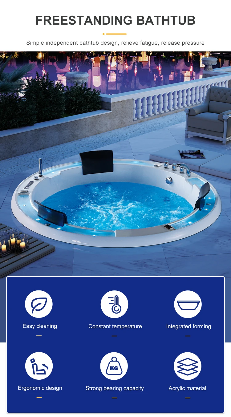 Hot Tub Jacuzzis Outdoor Spa 3 Person Cheap Price Garden Gazebo Luxury